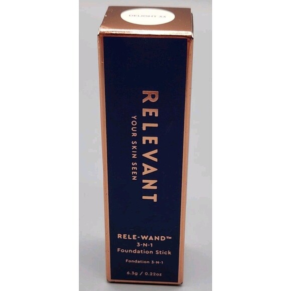 Relevant Rele-Wand Foundation Stick 3-N-1 Delight 33 Your Skin Seen 0.22 oz - Picture 3 of 7